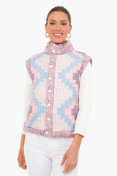 Multi Ida Print Puffer Vest